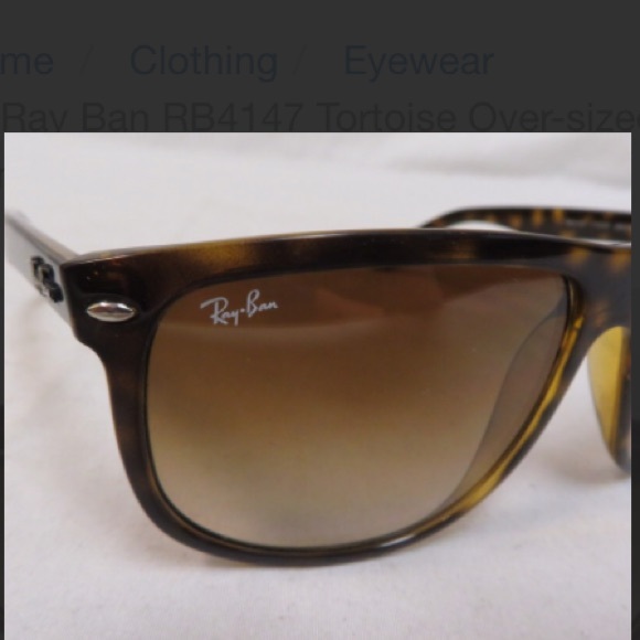 Ray Ban RB4147 Tortoise Over-sized Sunglasses - Picture 7 of 7